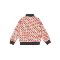 Bomber Monogram - Vermillion Red