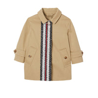 Trench en coton rayé Monogram - Honey