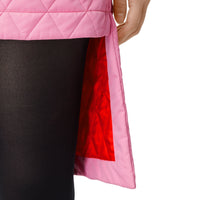 Jupe matelassée asymétrique - Bubble Gum Pink