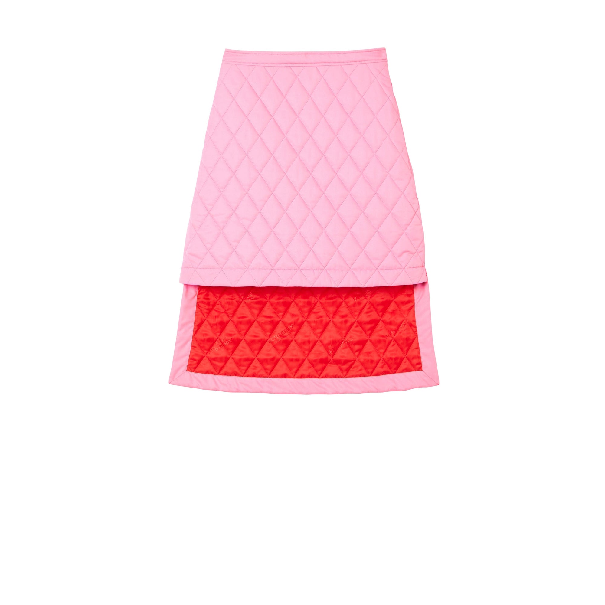 Jupe matelassée asymétrique - Bubble Gum Pink