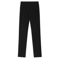 Pantalon bandes latérales tailleur en laine - Black