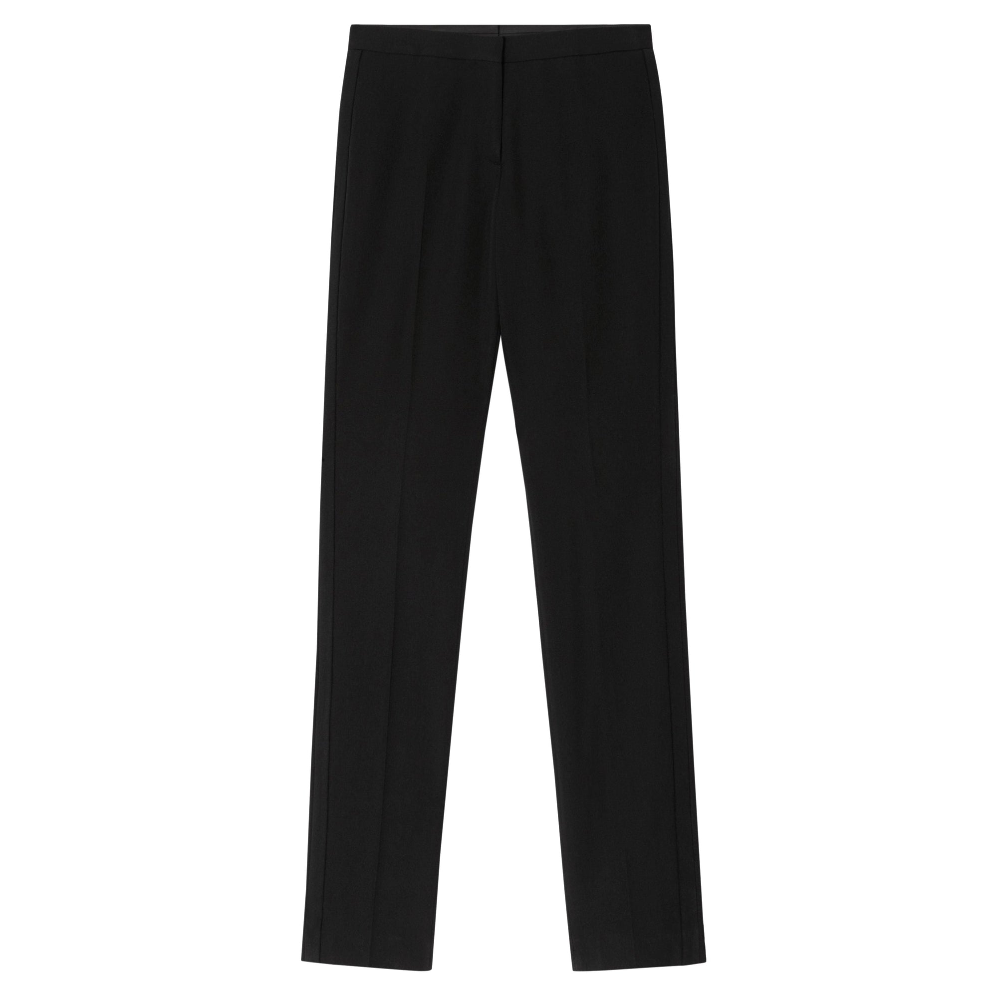 Pantalon bandes latérales tailleur en laine - Black