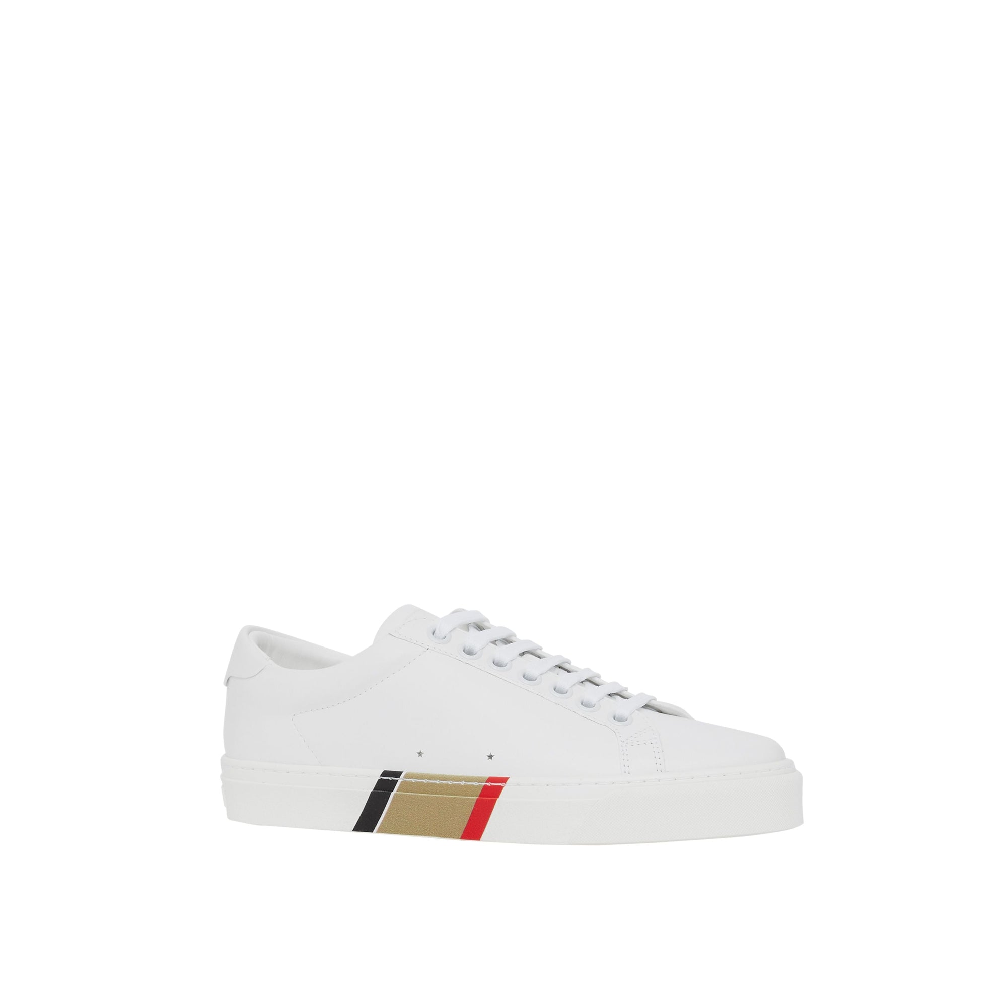 Sneakers en cuir à rayures - Optic White