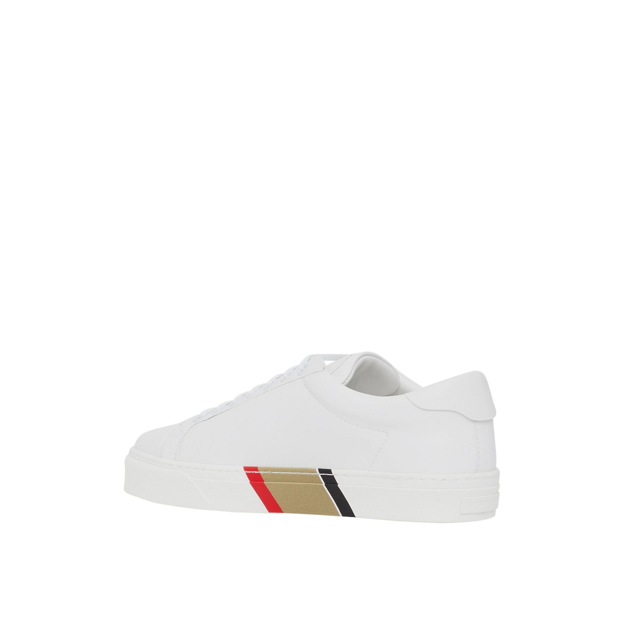 Sneakers en cuir à rayures - Optic White