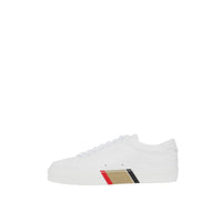 Sneakers en cuir à rayures - Optic White