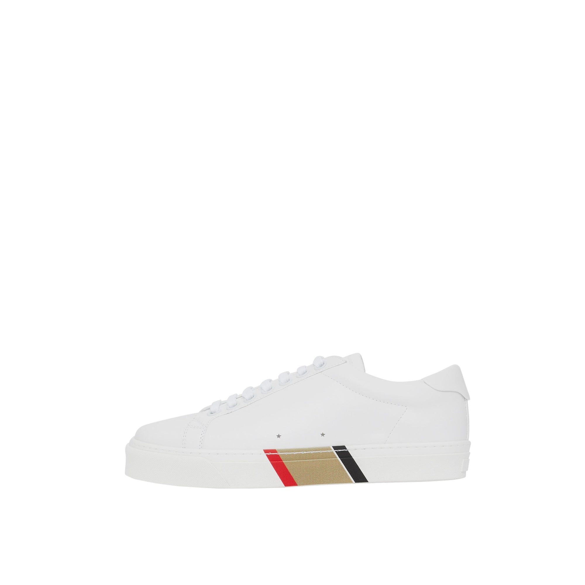 Sneakers en cuir à rayures - Optic White