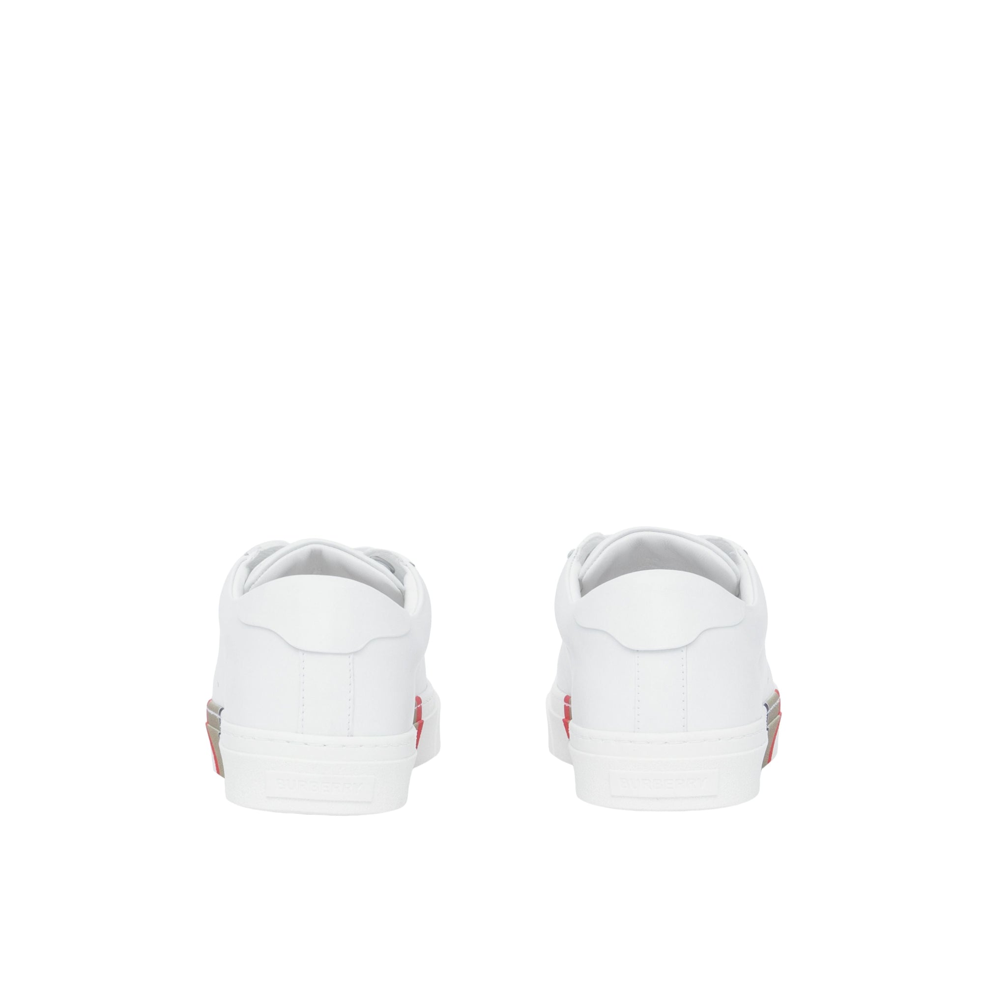 Sneakers en cuir à rayures - Optic White