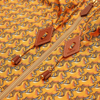 Veste à capuche en sergé de soie à imprimé licorne - Bright Melon