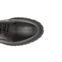 Derbies en cuir avec logo - Black