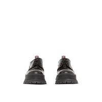 Derbies en cuir avec logo - Black