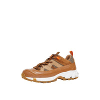 Sneakers Arthur en cuir velours et laine Check - Beige & Brown