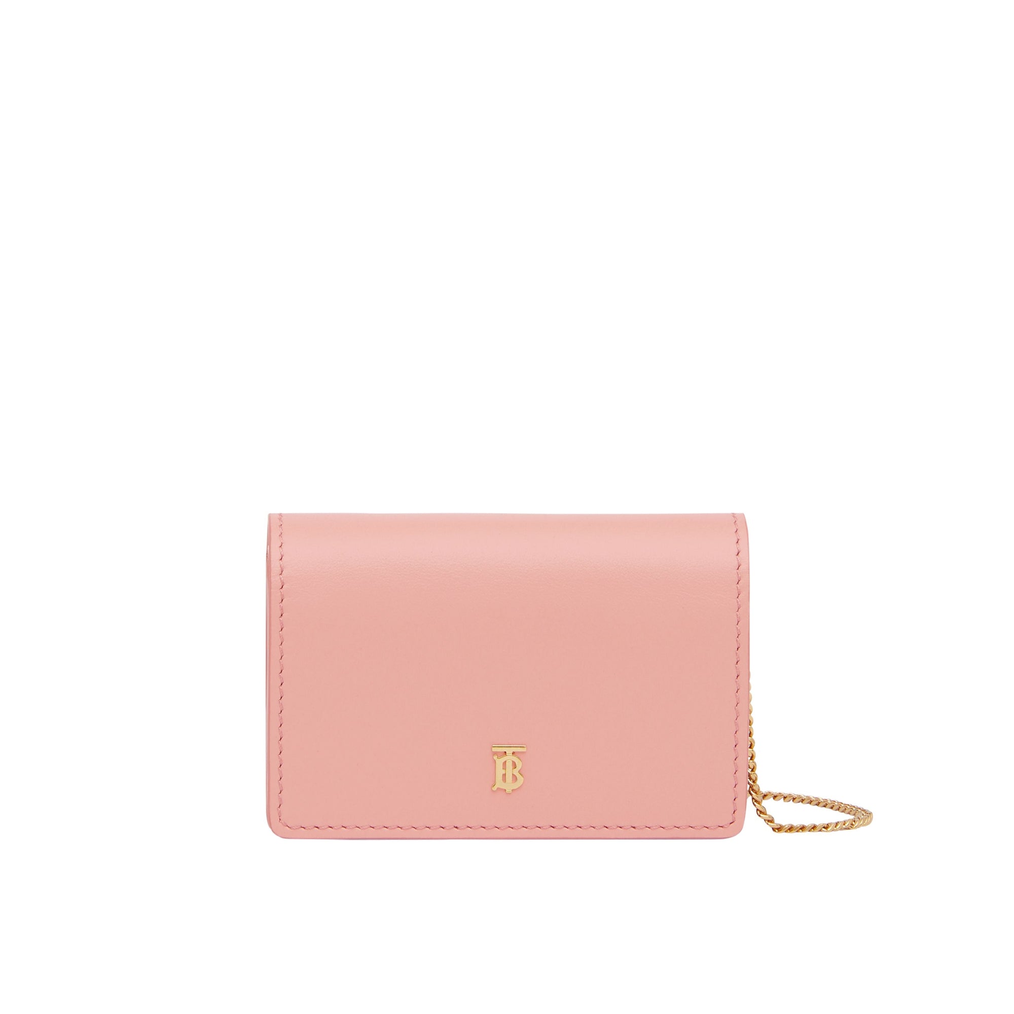 Porte-cartes en cuir avec sangle amovible - Blush Pink