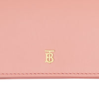 Porte-cartes en cuir avec sangle amovible - Blush Pink