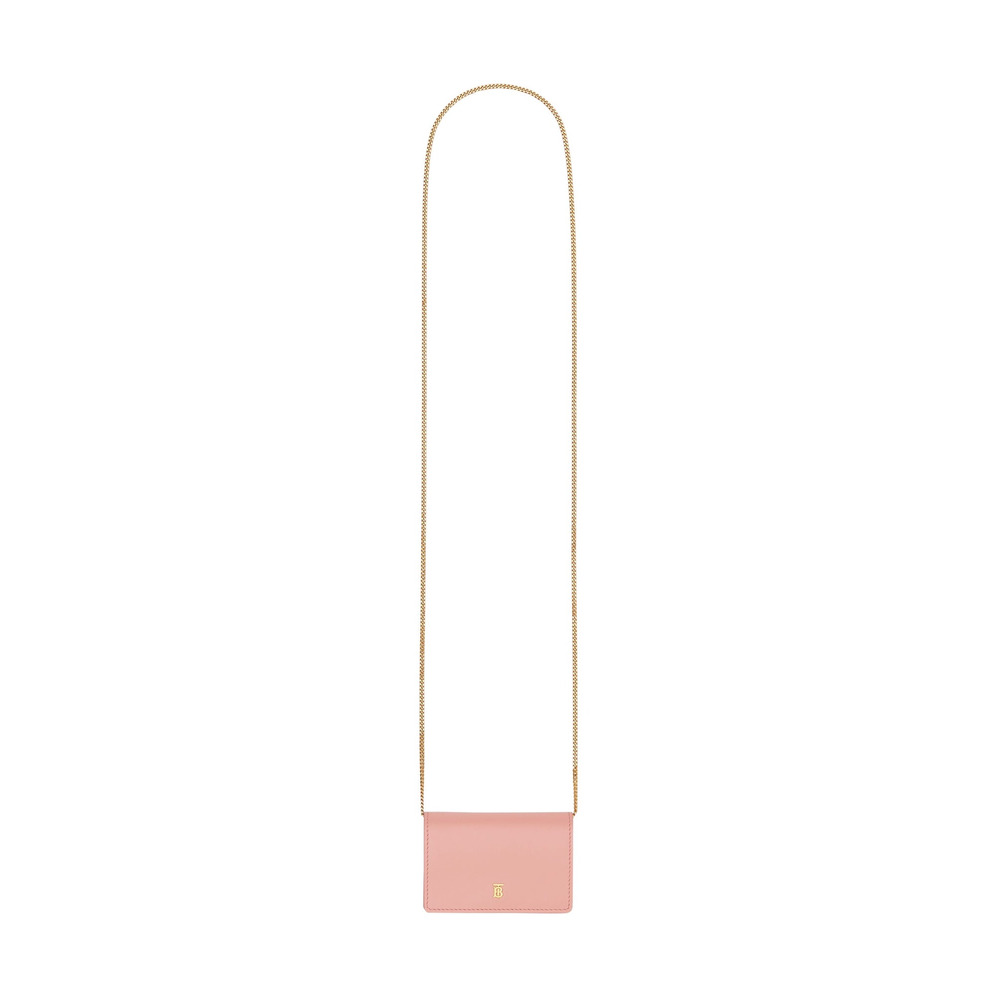 Porte-cartes en cuir avec sangle amovible - Blush Pink