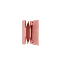 Porte-cartes en cuir avec sangle amovible - Blush Pink
