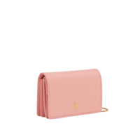 Porte-cartes en cuir avec sangle amovible - Blush Pink