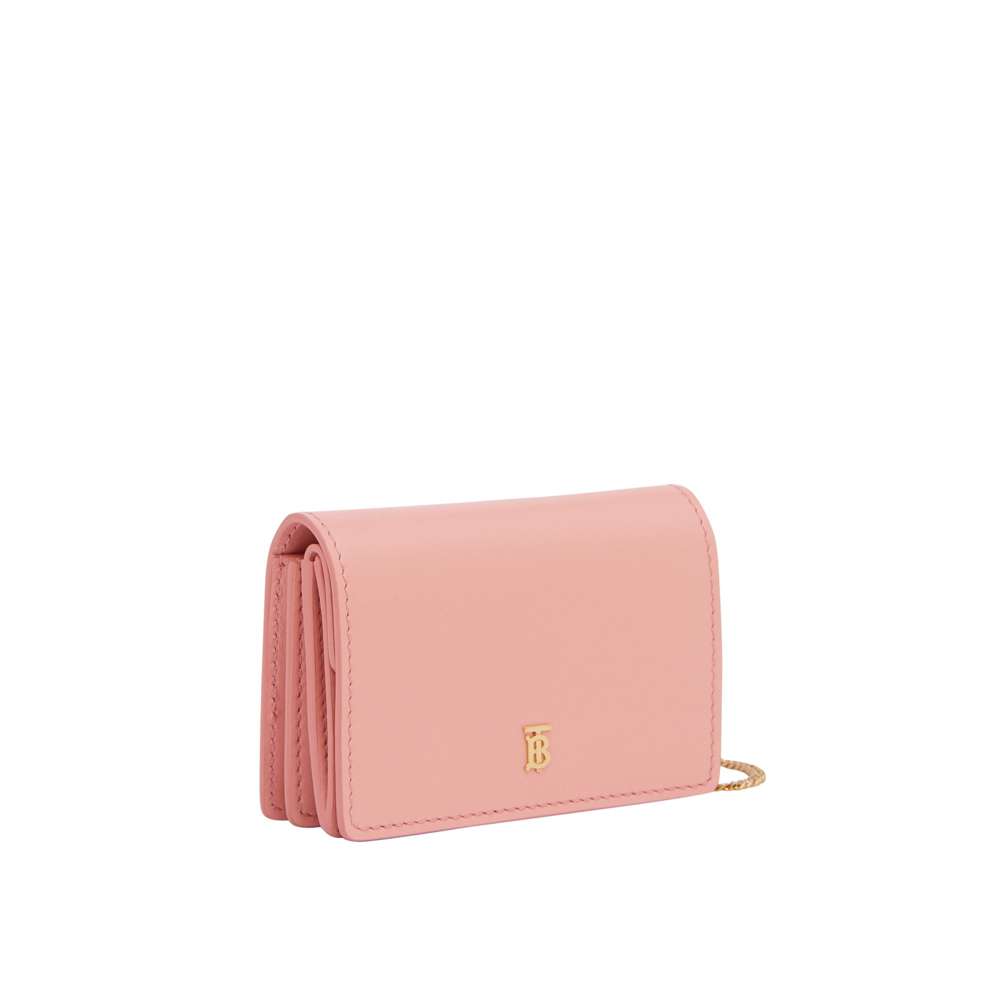 Porte-cartes en cuir avec sangle amovible - Blush Pink