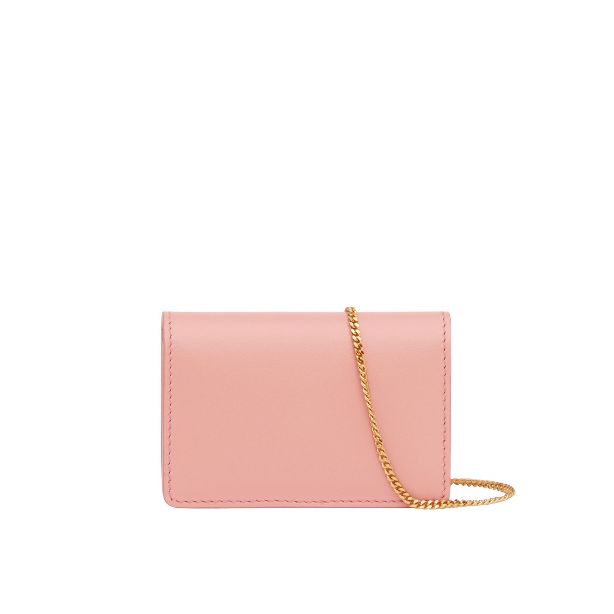 Porte-cartes en cuir avec sangle amovible - Blush Pink