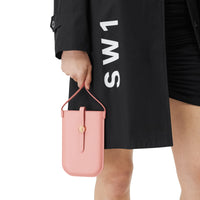 Étui pour téléphone en cuir avec sangle - Blush Pink