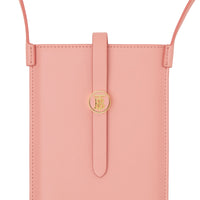 Étui pour téléphone en cuir avec sangle - Blush Pink