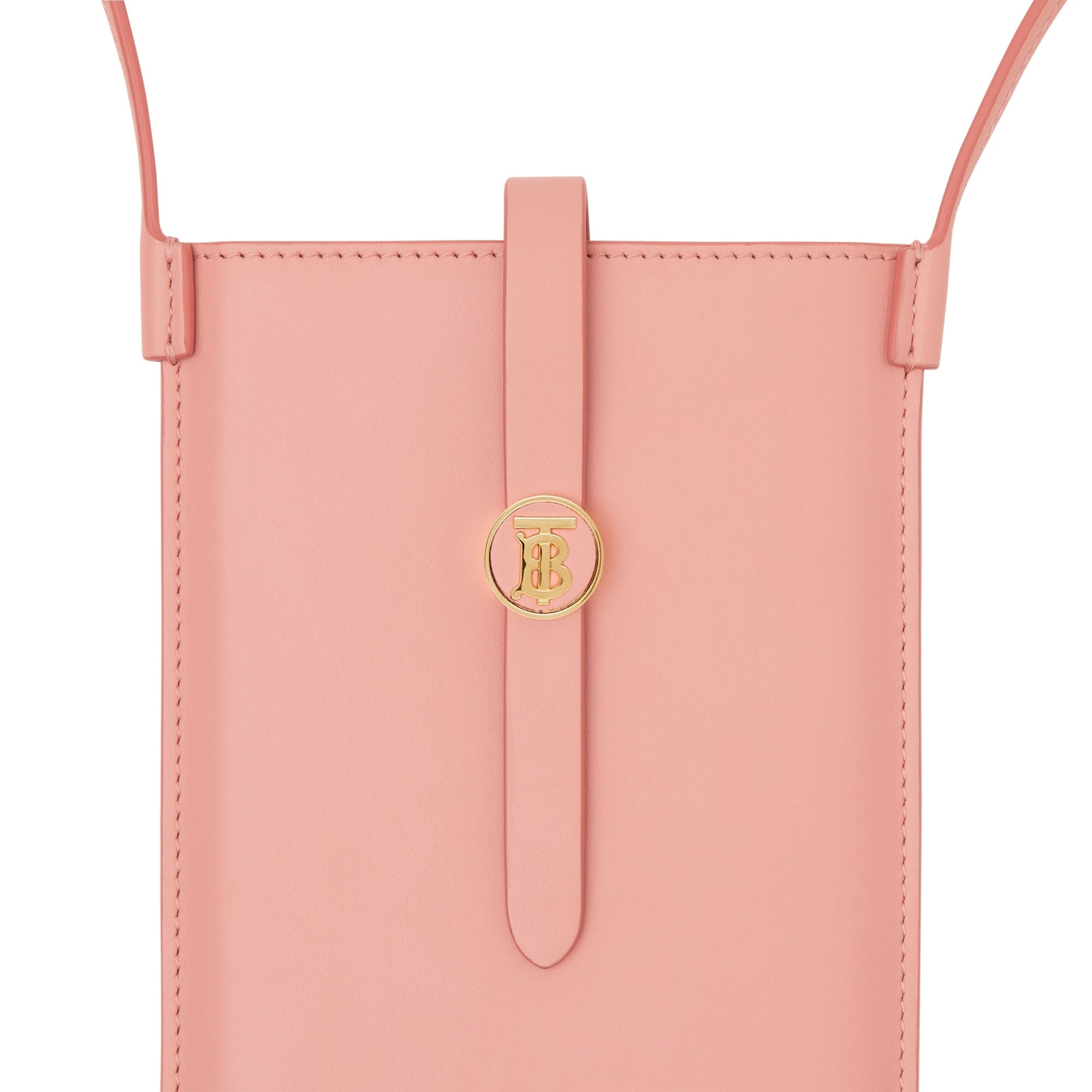 Étui pour téléphone en cuir avec sangle - Blush Pink