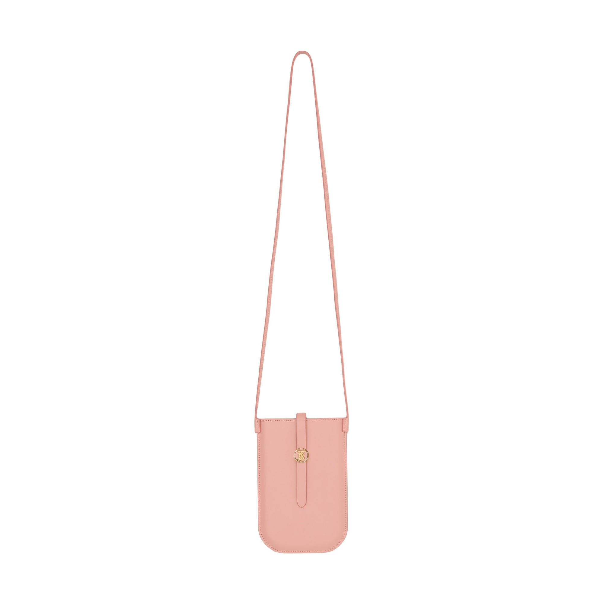 Étui pour téléphone en cuir avec sangle - Blush Pink