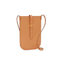 Étui pour téléphone en cuir avec sangle - Warm Sand