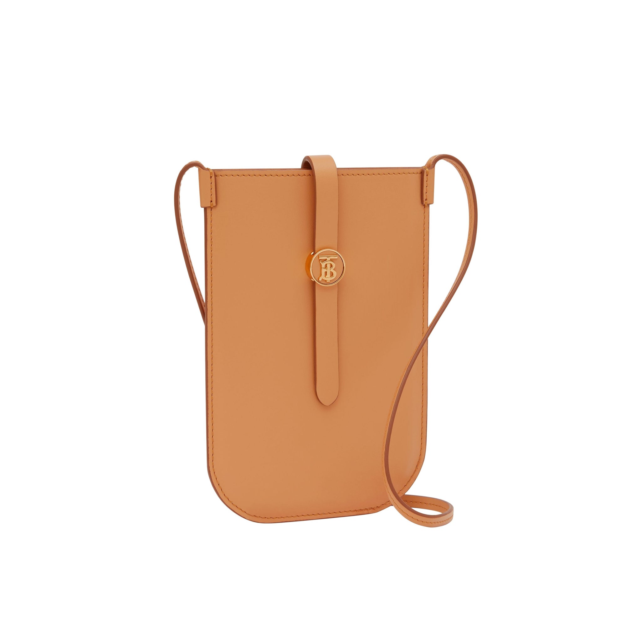 Étui pour téléphone en cuir avec sangle - Warm Sand