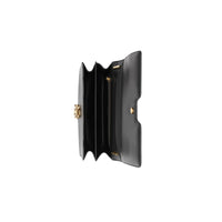 Sac TB moyen en cuir grainé - Black