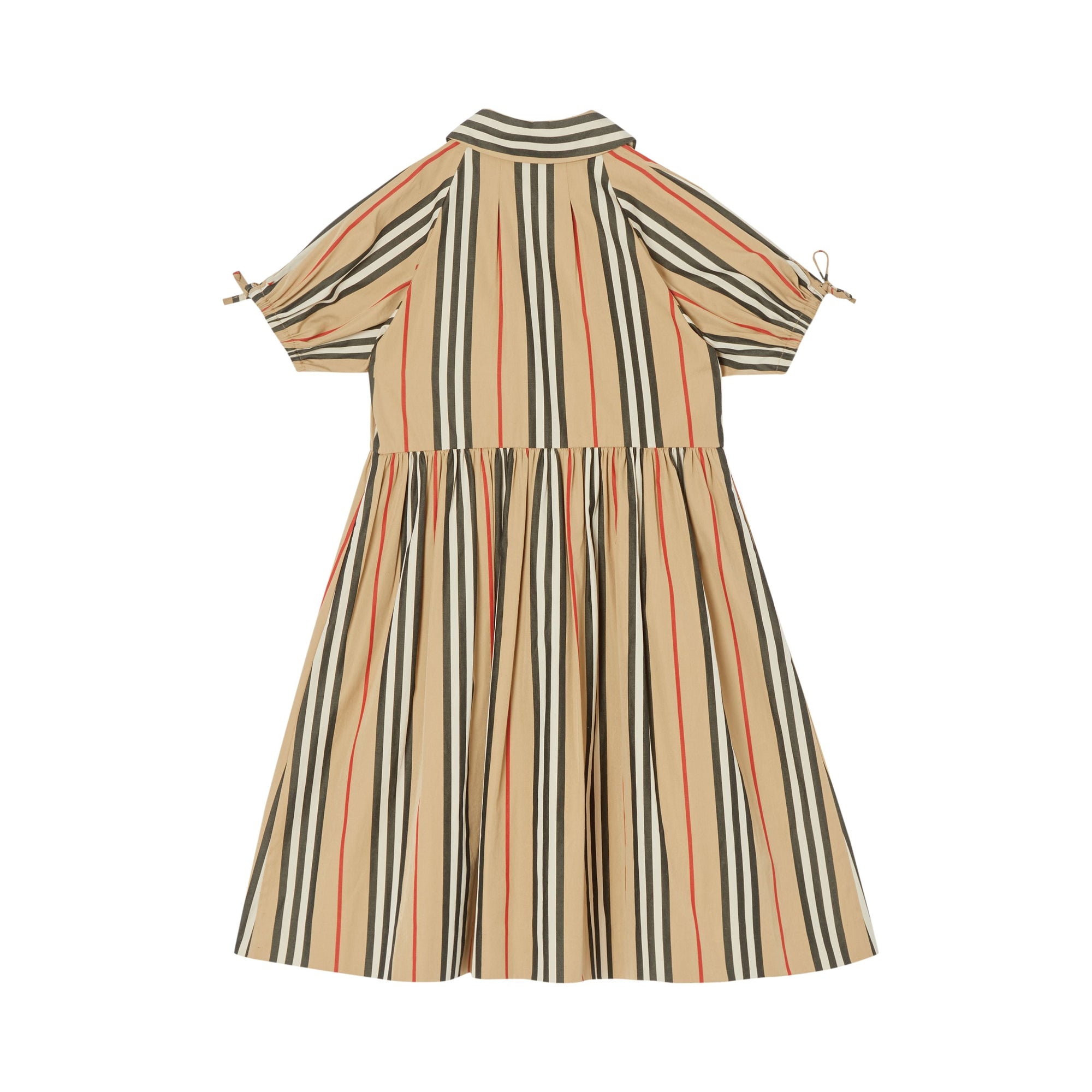 Robe en popeline de coton à rayures iconiques - Archive Beige