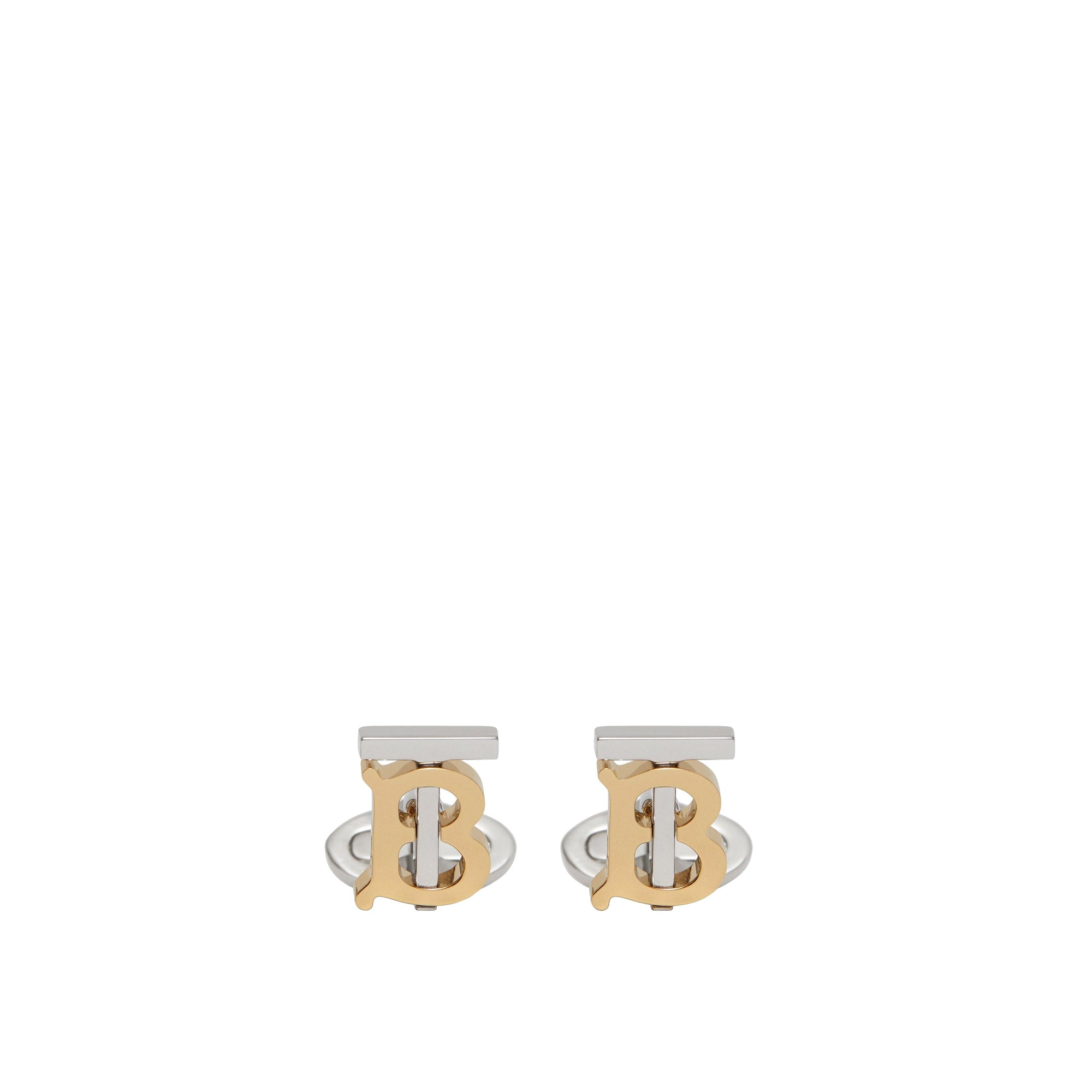 Boutons de manchette plaqués or et palladium Monogram - Light Gold & Palladiom