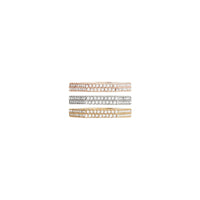 Bagues écrou plaquées or rose - Light Gold & Palladio & Rose gold