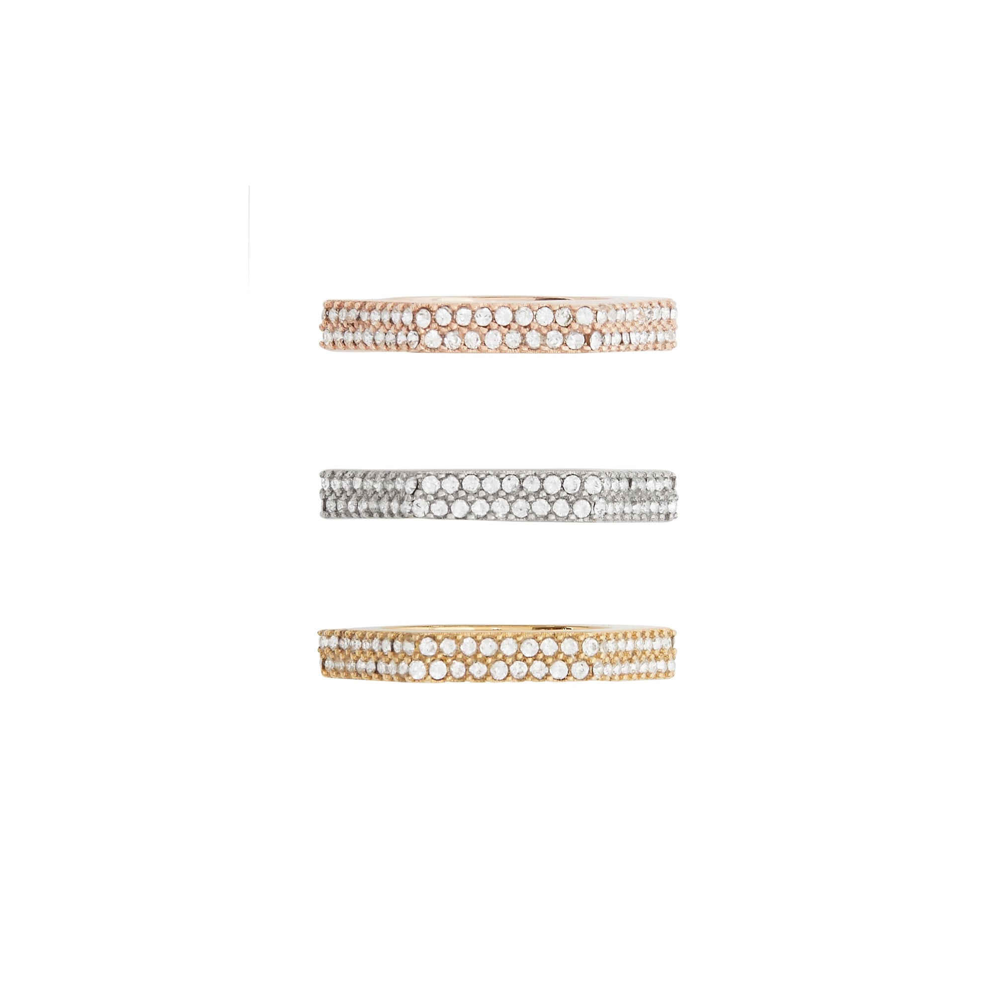 Bagues écrou plaquées or or rose et palladium - Gold & Palladiom & Rose