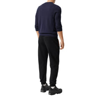 Pull en cachemire à motif monogramme - Navy