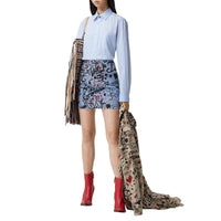 Chemise oversize en coton rayée - Pale Blue