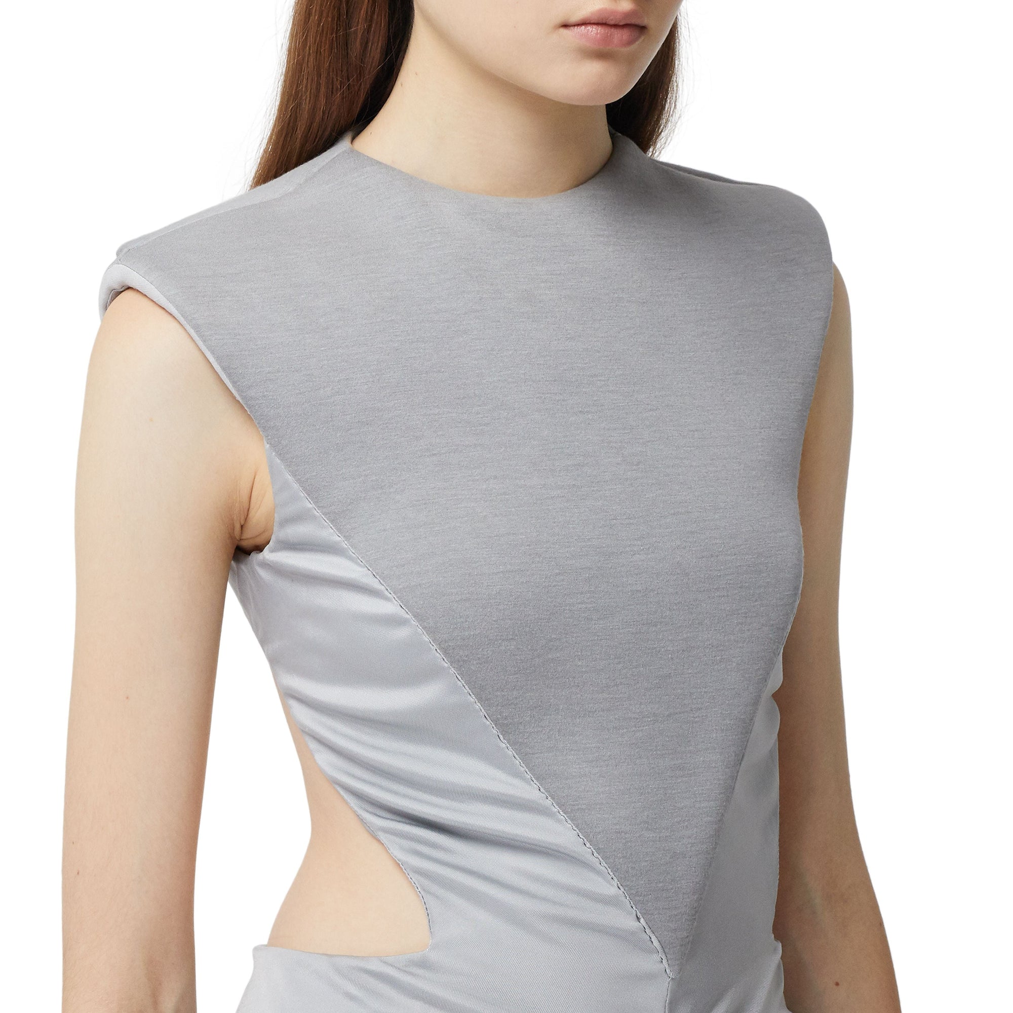 Robe froncée en jersey - Heather Melange