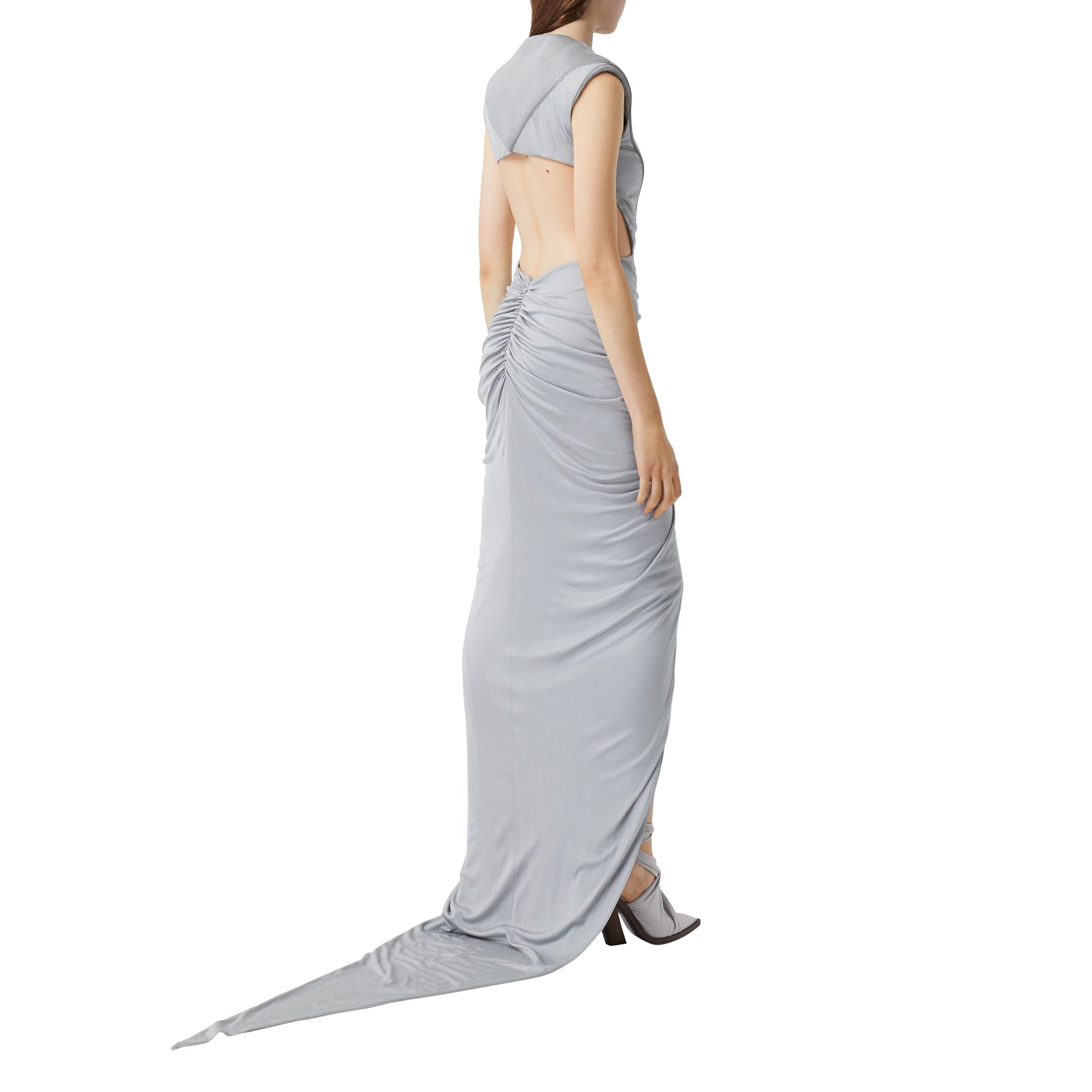 Robe froncée en jersey - Heather Melange