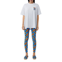 T-shirt monogrammeen coton - White