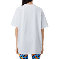 T-shirt monogrammeen coton - White