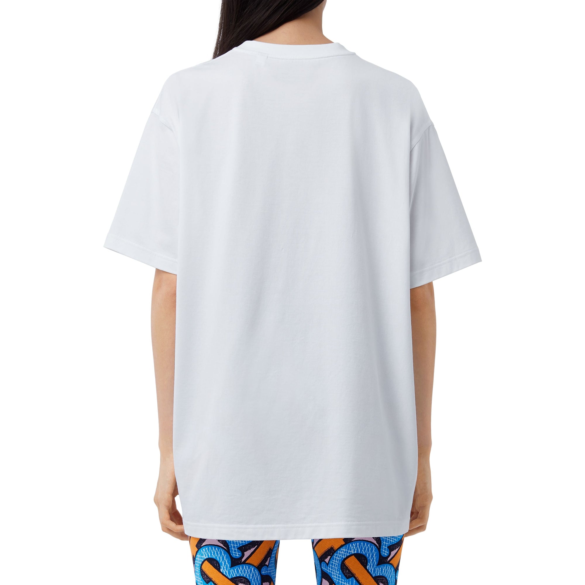 T-shirt monogrammeen coton - White