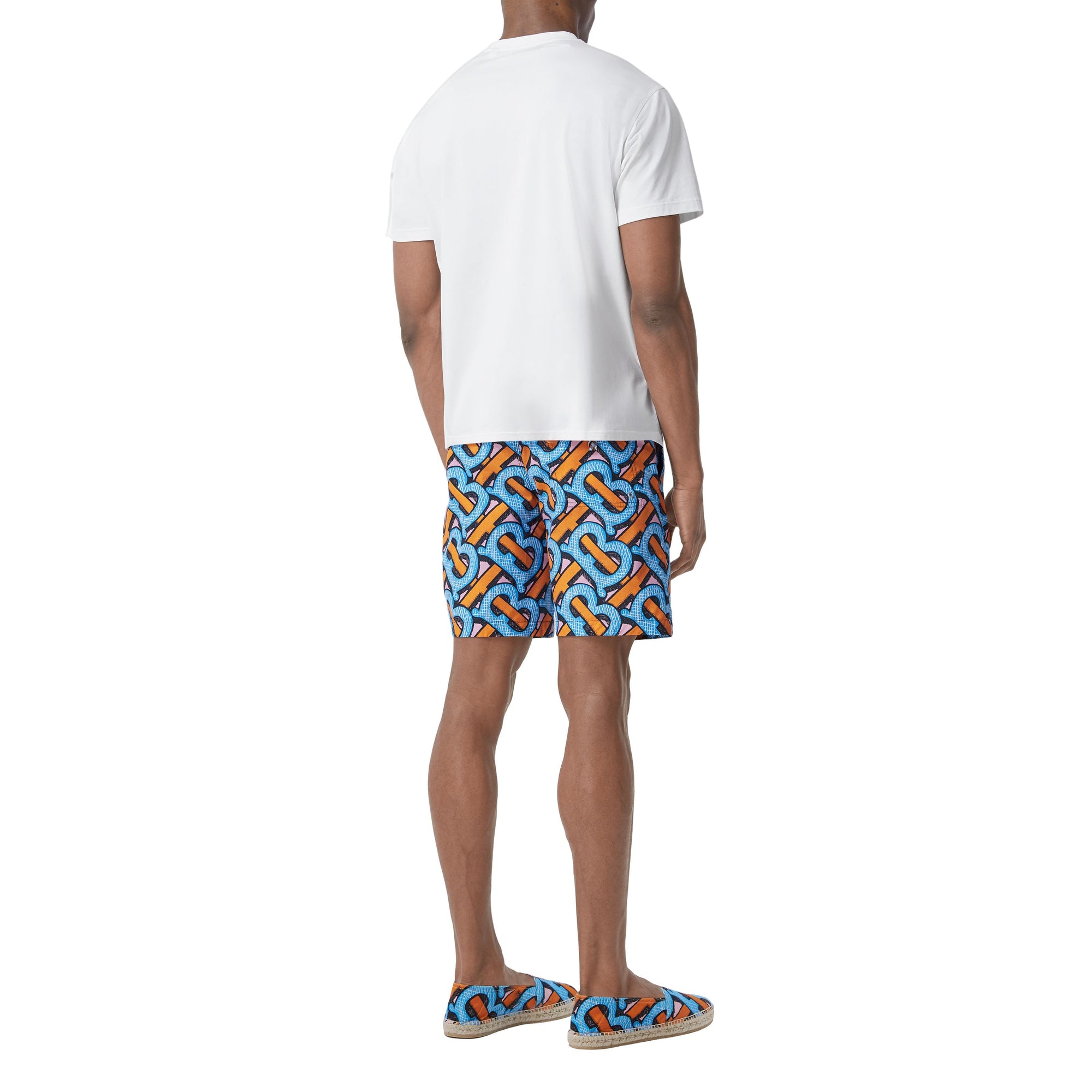 T-shirt monogrammeen coton - White