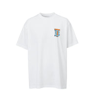 T-shirt monogrammeen coton - White