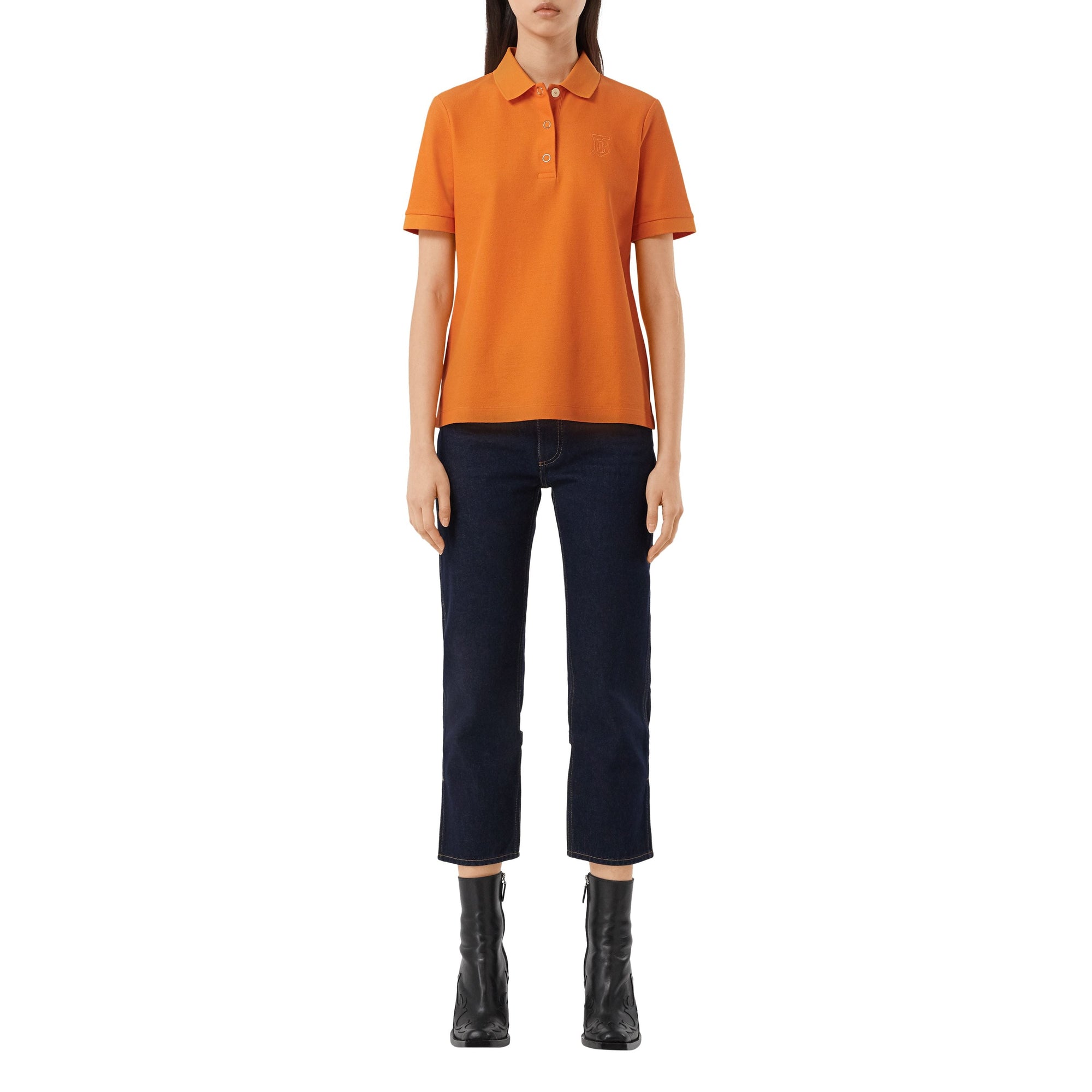 Polo à motif monogramme - Bright Orange