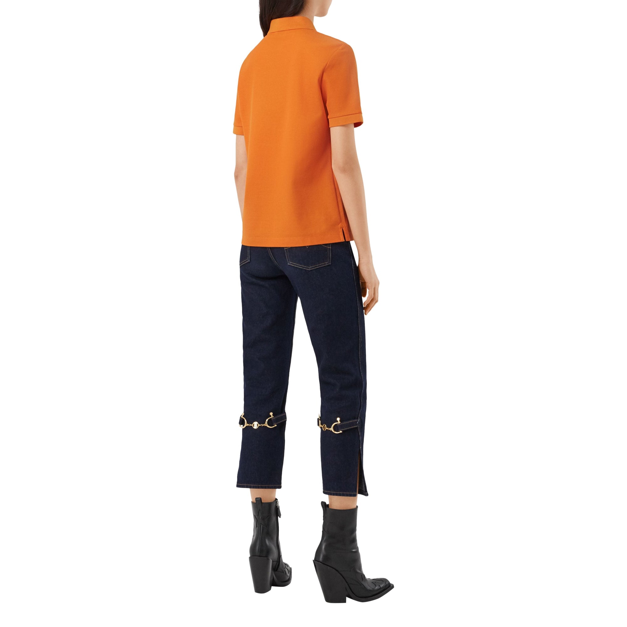 Polo à motif monogramme - Bright Orange