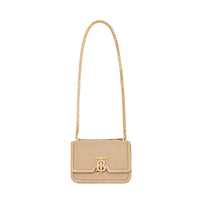 Petit sac TB en cuir Monogram matelassé - Honey