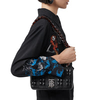 Petit sac Lola matelassé en cuir d'agneau - Black
