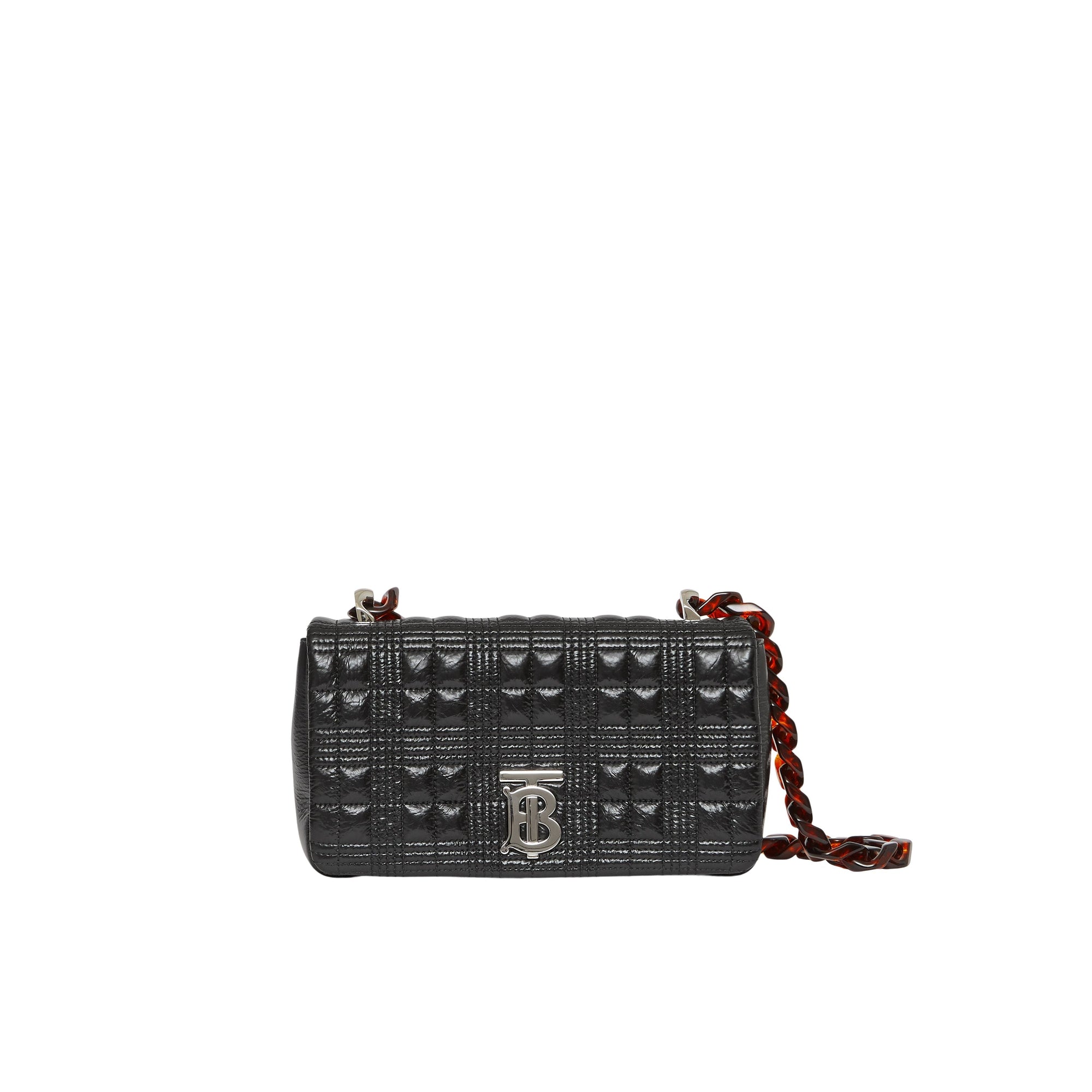 Petit sac Lola matelassé en cuir d'agneau - Black