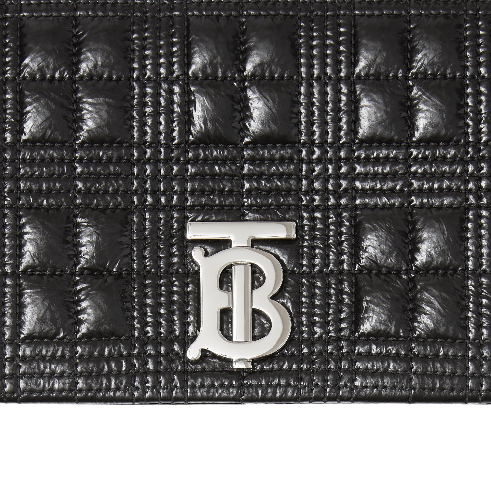 Petit sac Lola matelassé en cuir d'agneau - Black