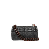 Petit sac Lola matelassé en cuir d'agneau - Black