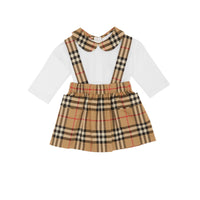 Coffret cadeau deux pièces pour bébé en coton Vintage - White